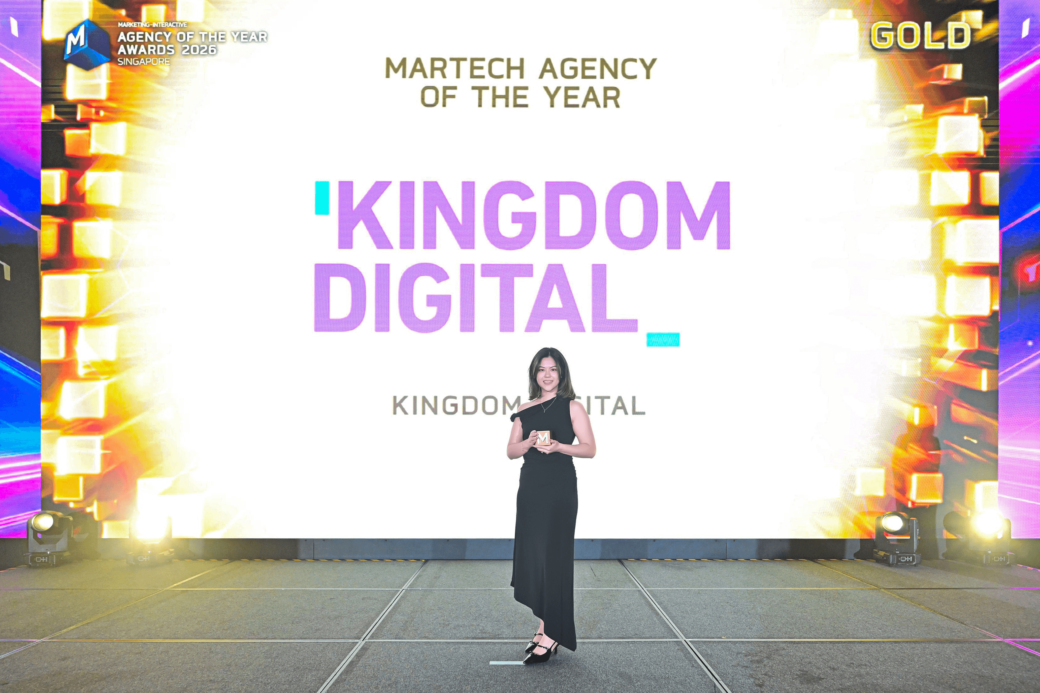 Stage photo at the award ceremony