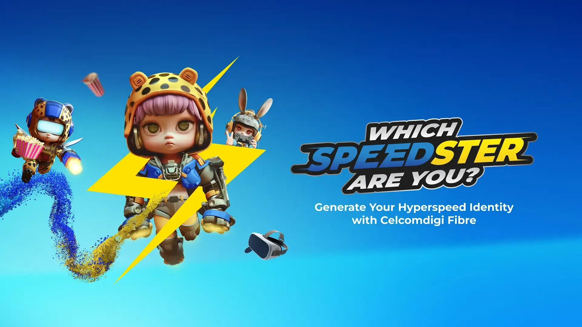 CelcomDigi "Which Speedster Are You?" Banner